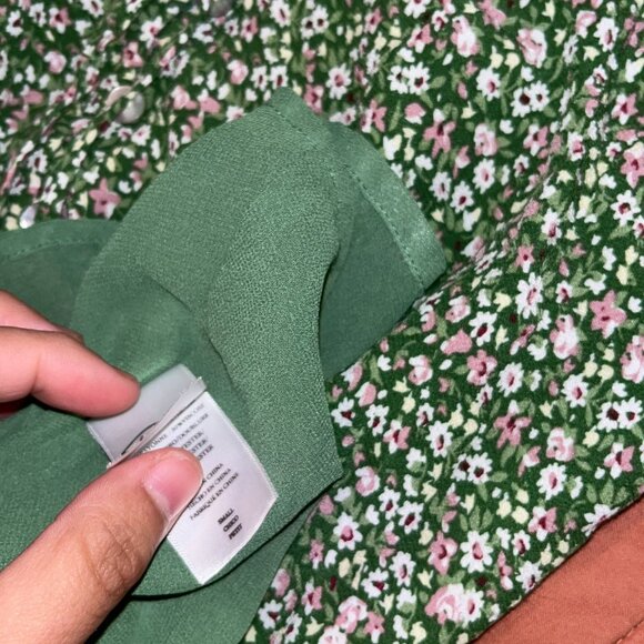 Rails Frida Strappy Summer Dress Green Floral Size Small S - Picture 10 of 12